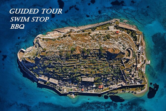 Elounda: Spinalonga Prof. Guided Boat Tour w/ BBQ + Swimming - Swimming at Kolokytha and lunch on board