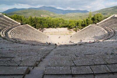 Epidaurus: Ticket for the Temple of Asclepius &Theater - Entering the theatre and reading its design