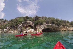 Epidavros sea kayak at the Ancient sunken city tour, small ancient theater - From Yialasi Beach to the Lost Atlantis-style ruins: what you’ll see out on the water