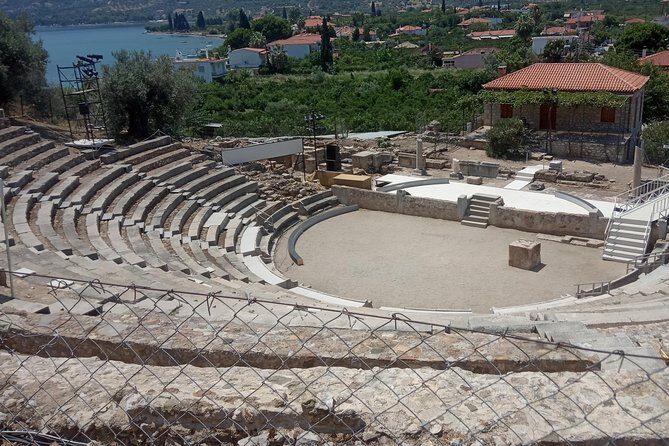 Epidavros sea kayak at the Ancient sunken city tour, small ancient theater - Athina EcoFarm meal: why the food stop feels more meaningful than a generic lunch
