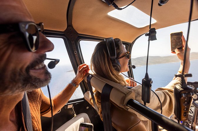 Experience Santorini Sunset by Helicopter - What the four-person limit means