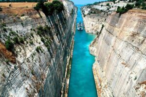 Explore Corinth & Mythical Cave of Lakes, Ride Cog Rail Plus Meal - Corinth Canal: the 10-minute classic you’ll actually remember