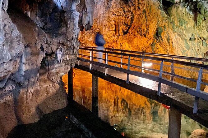 Explore Corinth & Mythical Cave of Lakes, Ride Cog Rail Plus Meal - Kastria Cave of the Lakes: walking through a 2 km underground story