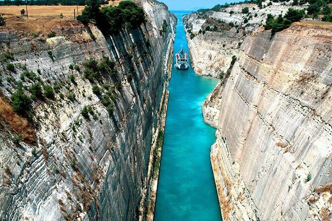 Explore Corinth & Mythical Cave of Lakes, Ride Cog Rail Plus Meal - Corinth Canal: the 10-minute classic you’ll actually remember