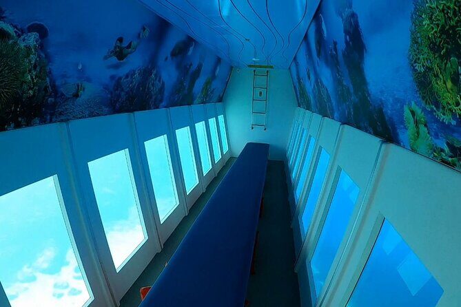 Explore Lindos Aboard the Hippo Submarine - Entering the Lindos coastline from a hippo submarine