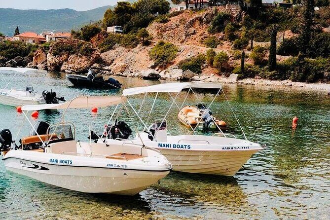 Explore Mani by boat - rent a boat in Kardamili (no licence) - From the port of Kardamili: where the day starts
