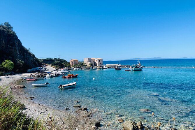 Explore Mani by boat - rent a boat in Kardamili (no licence) - Stop 2: West Mani’s traditional harbor and a port-food vibe