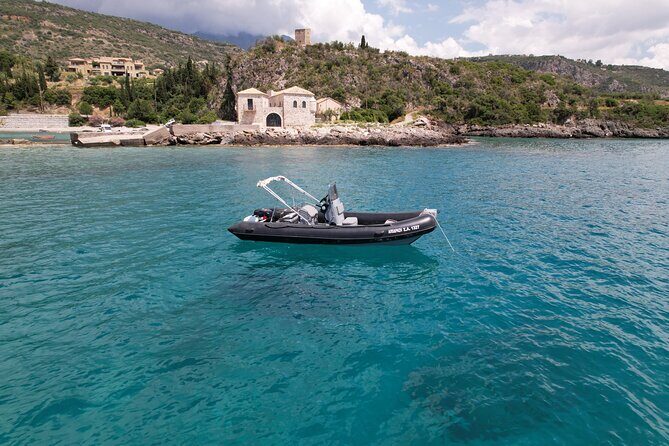Explore Mani by boat - rent a boat in Kardamili (no licence) - Stop 3: Stoupa underwater springs and the rocky coast views