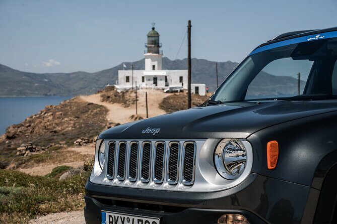 Explore Mykonos with local guide and Jeep Renegade Private Tour - Kalafatis and Kalo Livadi: watersports and wide-open relaxation