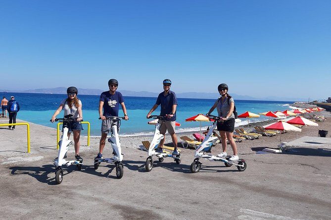 Explore the new town and the medieval town of Rhodes on scooters - 3 hours - Entering Rhodes faster with an electric Trikke