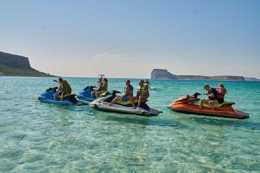 Falasarna: Jet Ski Safari to Balos Beach - Gramvousa island and the shipwreck photo pass