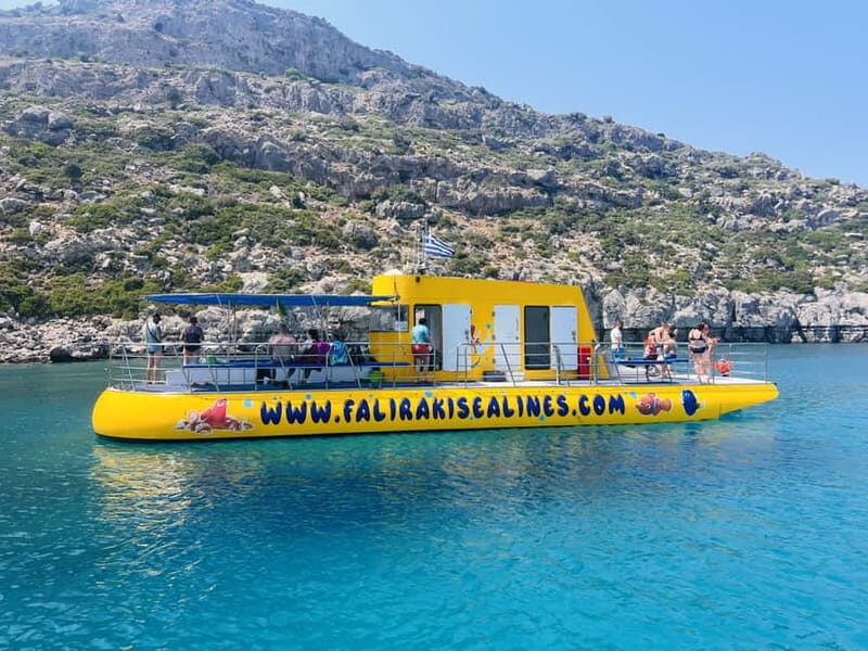 Faliraki: Boat Trip to Anthony Quinn & The Caves with Drinks - Anthony Quinn Bay: 40 minutes for swimming, snorkeling, and fish feeding