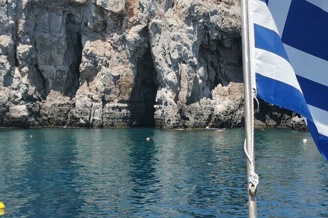 FALIRAKI: BOAT TRIP TO ANTONY QUINN, LADIKO, AFANDOU CAVES - Ladiko Beach Swim Stop: 30 Minutes of Turquoise Reality