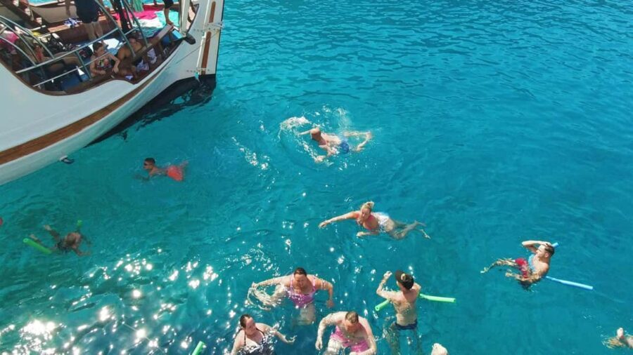 Faliraki: Lindos Boat Cruise with Swim stops & Free Time - A Full-Day Rhodes Cruise From Faliraki on the DOUKISSA