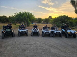 Faliraki: Quad Safari Tour - Pickup in Faliraki and the Fast Helmet-and-Quad Setup
