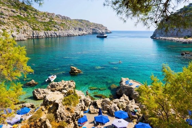 Faliraki Sunset Cruise with Unlimited Aperol Spritz, Beer & Wine - Anthony Quinn Bay after the crowds thin out