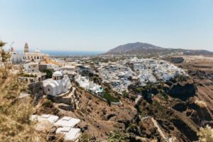 Fira: Guided Foodie Walking Tour with Tastings - Blue-domed Church stop: the photo moment that also teaches context