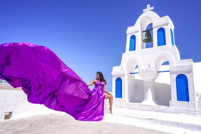 Flying Dress Experience -Private Santorini Photoshoot - What to wear and bring