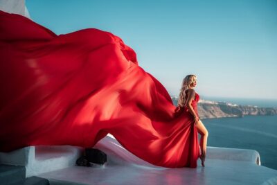 Flying Dress Express - The dress is the star of the session