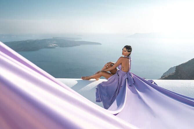 Flying Dress Photoshoot in Santorini by Flying Dress Photo © - Meeting a Real Photographer: Posing, Confidence, and Feedback