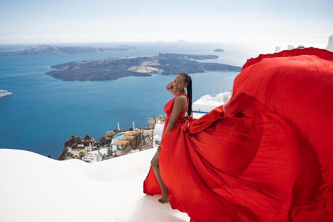 Flying Dress Photoshoot Tour in Santorini & Pick up - Timing, Weather, and Cancellation Rules