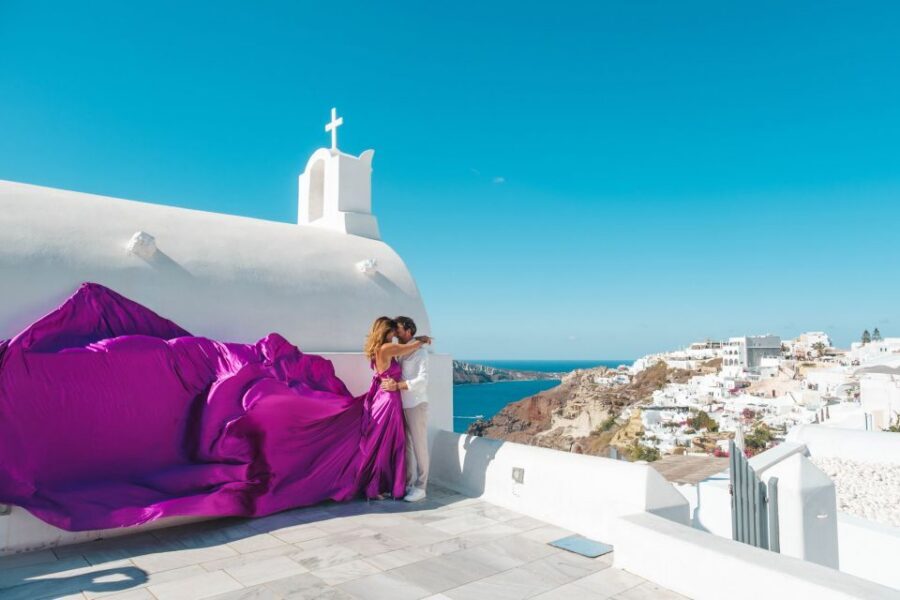 Flying Dress Santorini Photoshoot - Price and value: what $182 covers and what costs extra