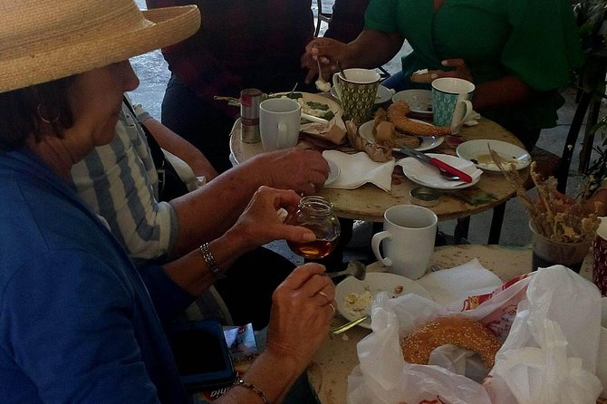 Food Odyssey, A Historical Culinary Tour of Chania - Splantzia Square and an almond drink