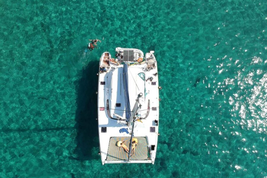 From Adamas: Milos and Poliegos Catamaran Cruise with Lunch - Cape Vani, Klima, and the first coast views you’ll want photos for