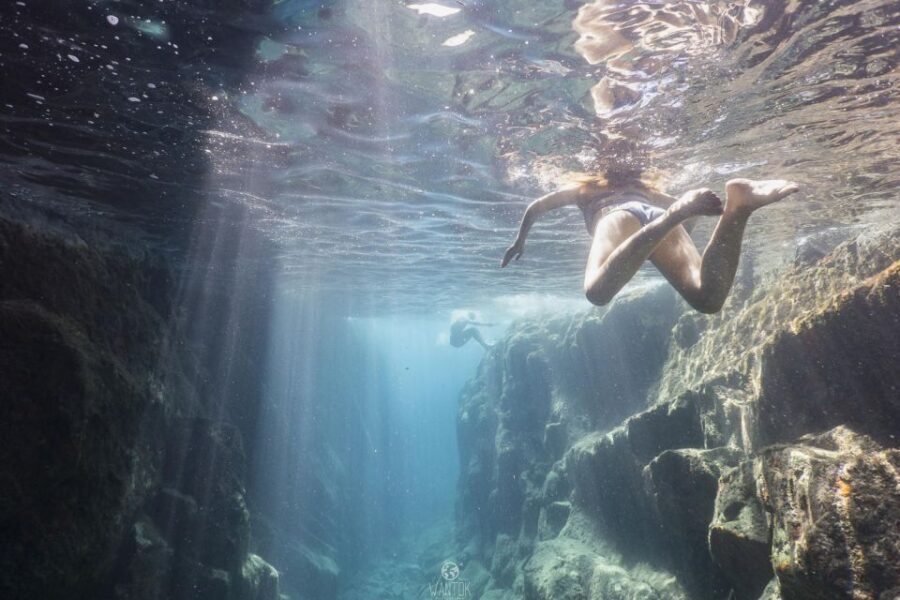From Adamas: Milos and Poliegos Catamaran Cruise with Lunch - Poliegos snorkeling: the clean-water break that makes the cruise feel special