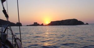 From Agia Anna: Sunset Boat Cruise with Refreshments - What the 3 hours on the water feels like