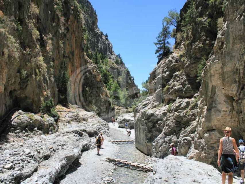From Agia Galini/Matala: Samaria Gorge Hiking Tour - On the Trail: Rugged, Rocky, and Uneven (So Plan Accordingly)
