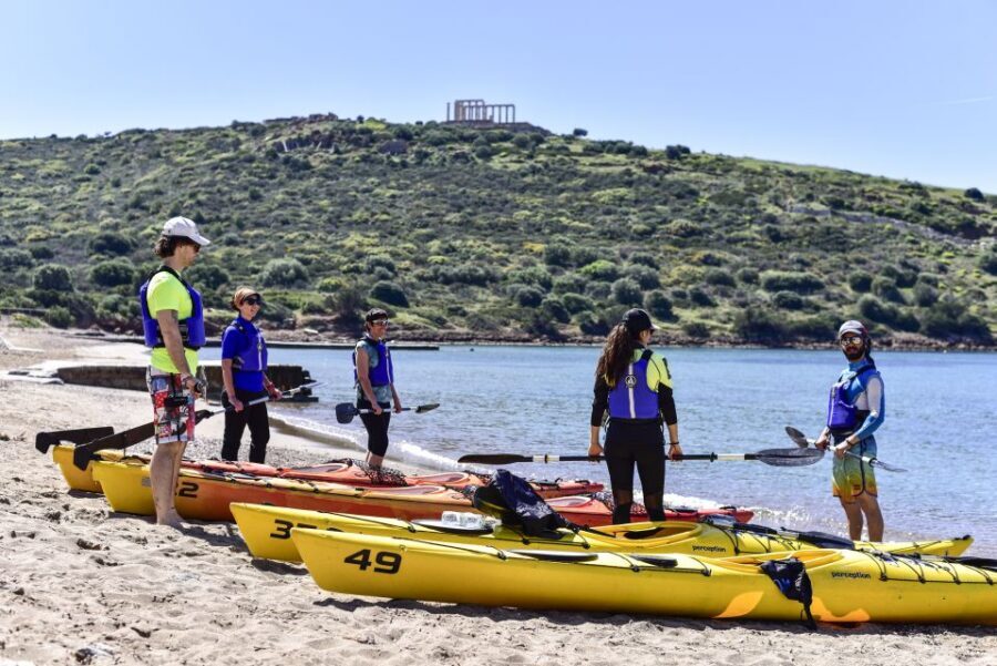 From Athens: Cape Sounion Guided Kayaking Tour with Lunch - Lunch by the Saronic Gulf: Traditional Taverna, Real Greek Portions