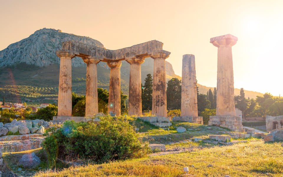 From Athens: Private Anc. Corinth, Temple of Hera, Blue Lake - From ruins to a swim at Ancient Heraion