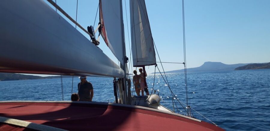 From Chania: Fully Private Sailing Cruise with Meal & Drinks - Swimming and Snorkeling in Secluded Coves: Clear Water, Quiet Moments