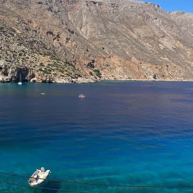 From Chania: Guided Tour to Loutro (Boat tickets Included) - Returning by boat, then bus