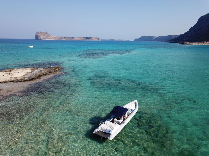 From Chania: Private Balos Bay & Gramvousa Island Boat Trip - Menies Beach: a quiet first swim with ancient ruins