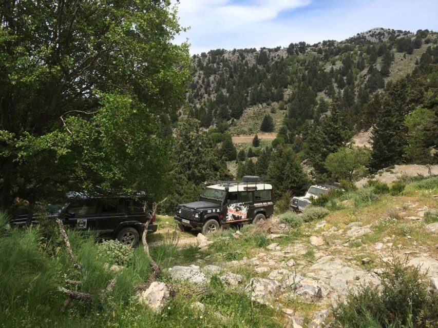 From Chania: White Mountains Land Rover Safari - Panoramic vistas from 1,350 meters: the payoff stop