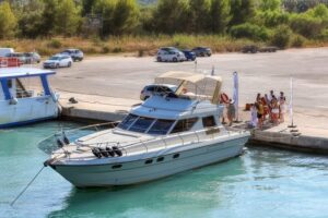 From Corfu: Luxury Yacht Cruise to Paxos and Antipaxos - Getting on board: Lefkimmi Port, comfort, and how the day runs