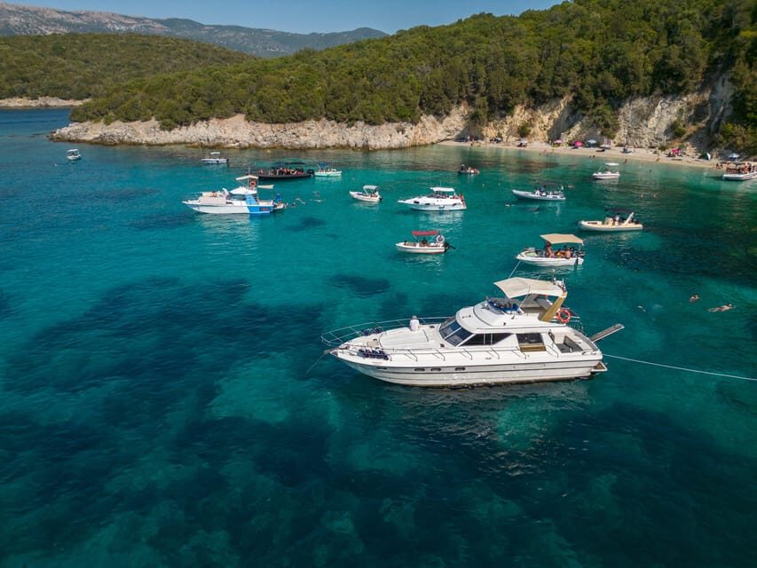 From Corfu: Luxury Yacht Cruise to Sivota and Blue Lagoon - Papanikolis Sea Caves: what the cave stop is really like