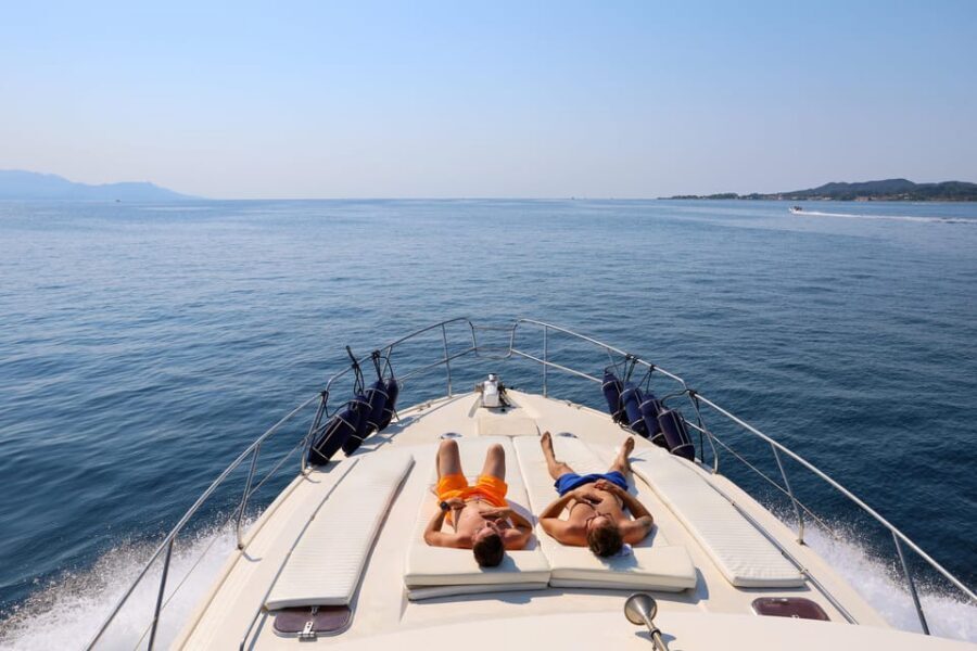 From Corfu: Luxury Yacht Cruise to Sivota and Blue Lagoon - Boat comfort and the crew: where the luxury shows up
