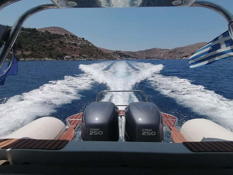 From Faliraki : Speedboat tour kalithea caves&antony kouin - Kalithea sea caves and Traganou Bay: how the scenery changes when you move