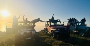 From Fira: Santorini Wrangler Jeep Convoy Tour & Villages - Before you go: what to expect with the Jeeps and setup