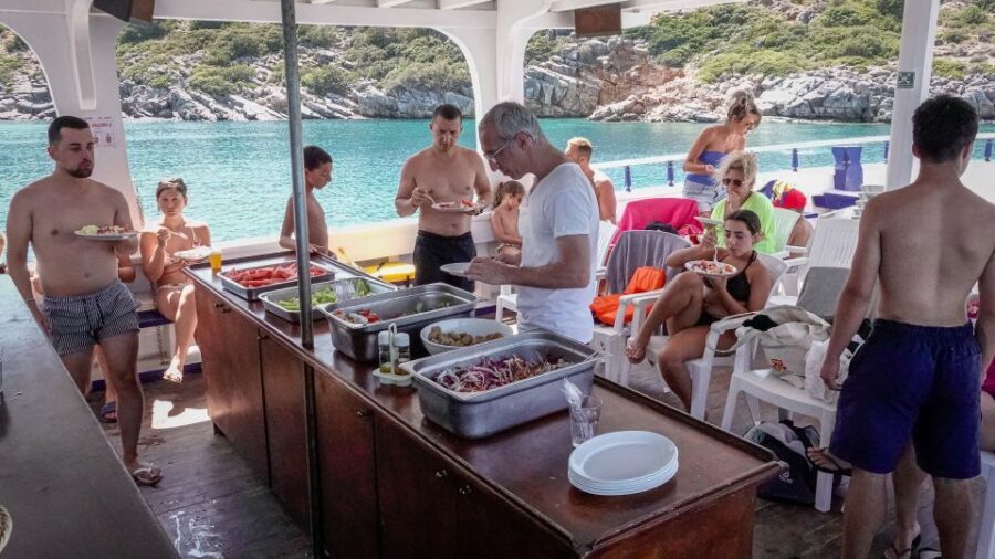 From Heraklion: Elounda, Kolokitha, and Spinalonga Boat Trip - Kolokytha Bay swim stop: clear water and an easy start