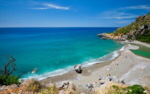 From Heraklion: Preveli Tropical Beach & Palm Forest Hike - Skaleta breaks: the quick reset before the cliff-and-steps part