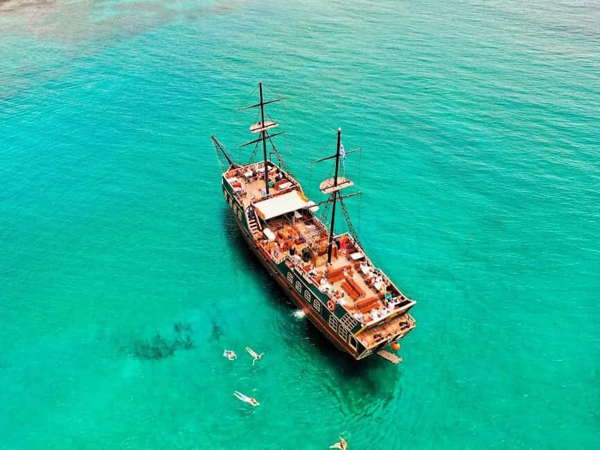 From Hersonissos: Half-Day Pirate Boat Trip with Lunch - Saint George’s Bay: the swim-stop everyone is really paying for