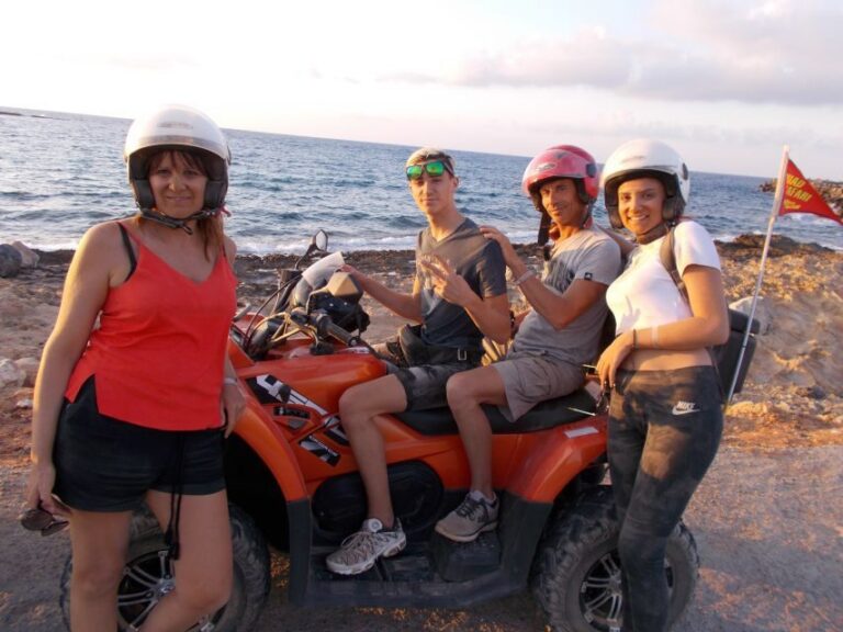 From Hersonissos/Malia: Guided Sunset Quad Safari - Getting ready: license, helmets, and who the ride is not for