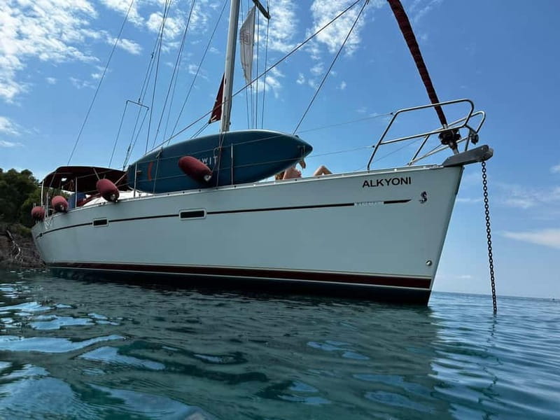 From Kassandra: Halkidiki Half-Day Beach Private Cruise - The return to the marina