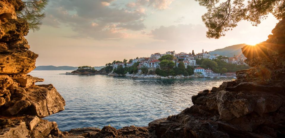 From Katerini: Skiathos Island Day Tour with Swimming - From Katerini to Volos by air-conditioned bus