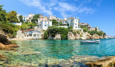 From Katerini: Skiathos Island Day Tour with Swimming - The boat ride across the Aegean