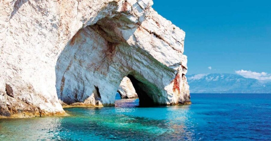 From Kefalonia: Blue Cave Boat Cruise & Shipwreck Photo Stop - Alykanas village time: where you slow down for Greek daily life